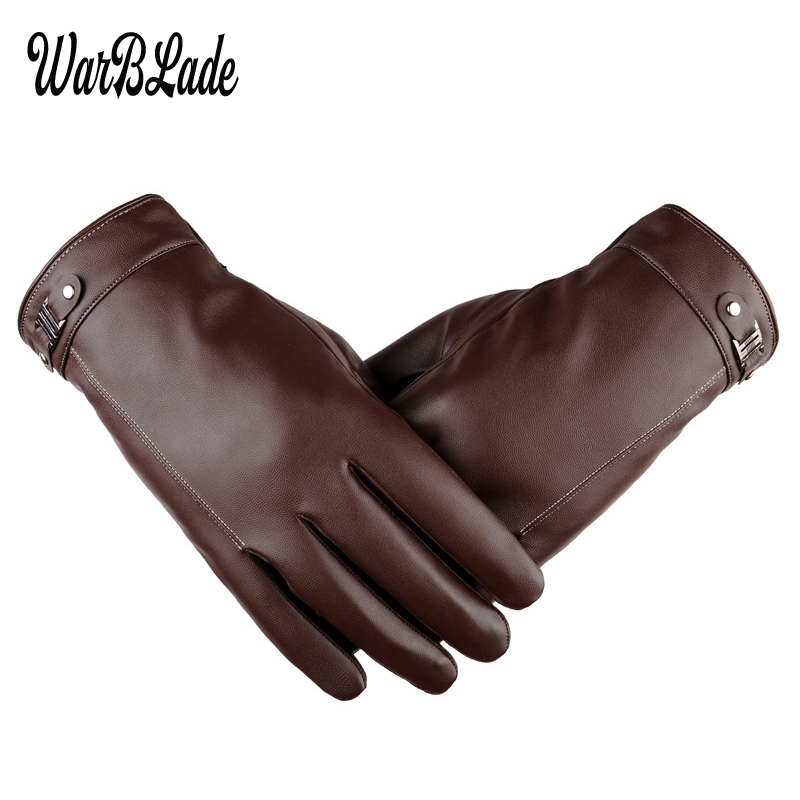 Leather Driving Glove - Nieuwe Mannen Business Handschoenen Winter Wanten