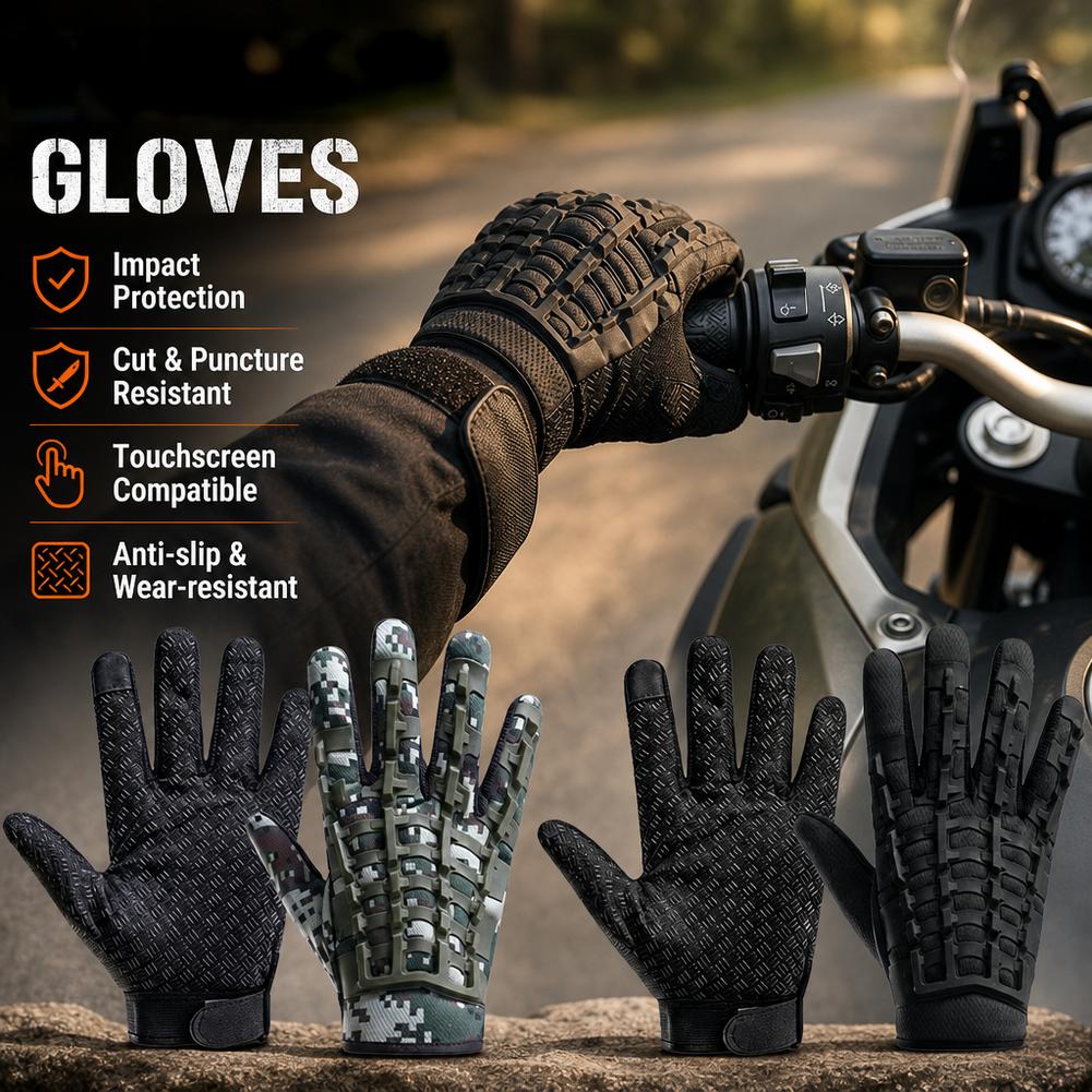 Work Glove Impact - Tactische handschoenen met touchscreen, motorhandschoenen, impactbescherming,