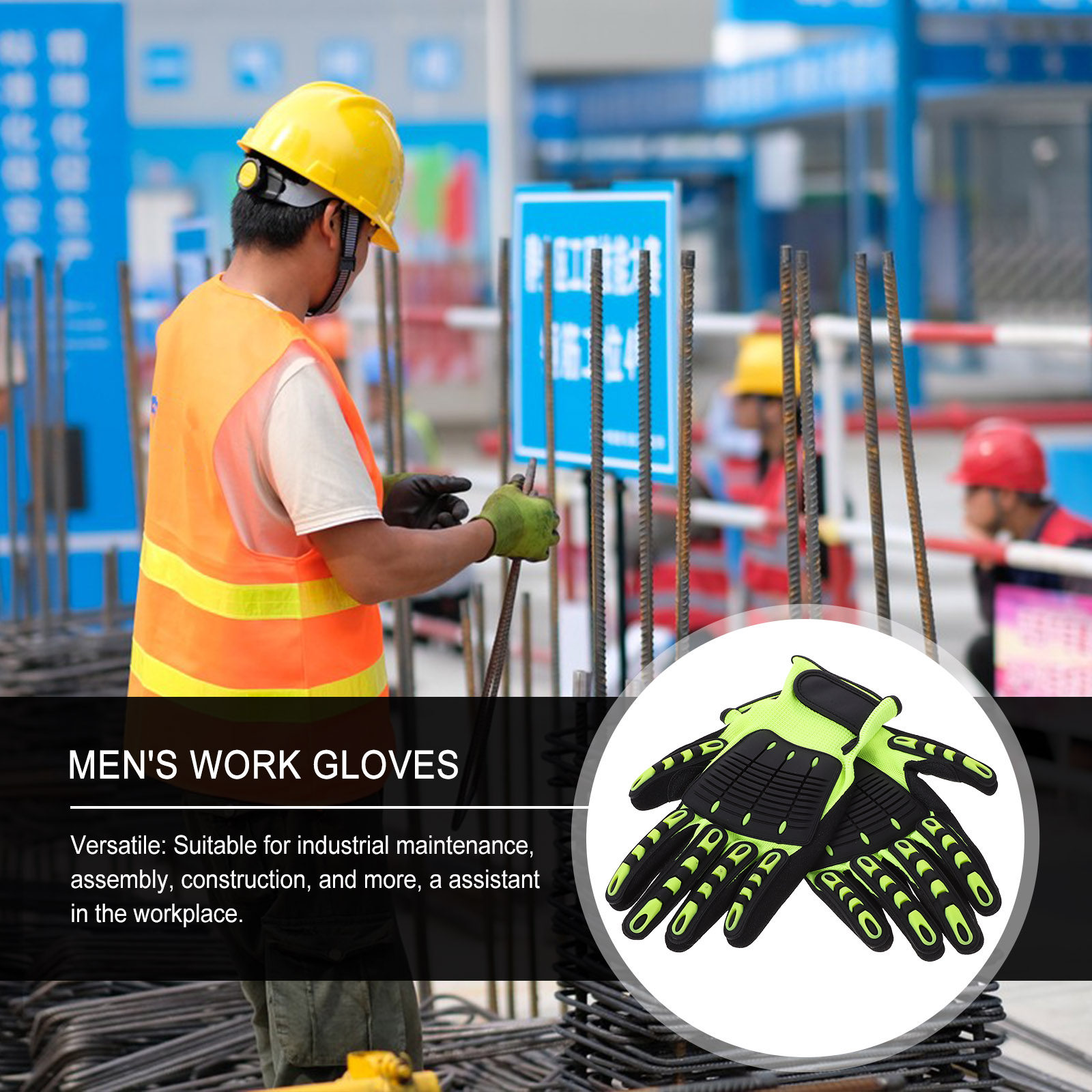 1 paar beschermende werkhandsc - Work Glove Impact recensie en prijs