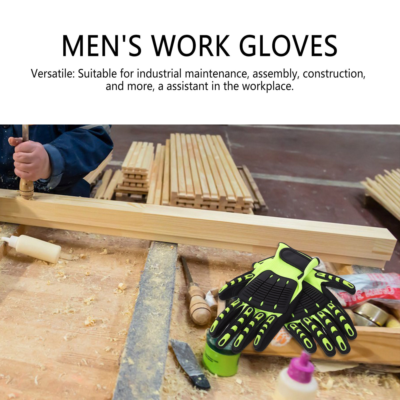 1 paar beschermende werkhandsc - Work Glove Impact recensie en prijs