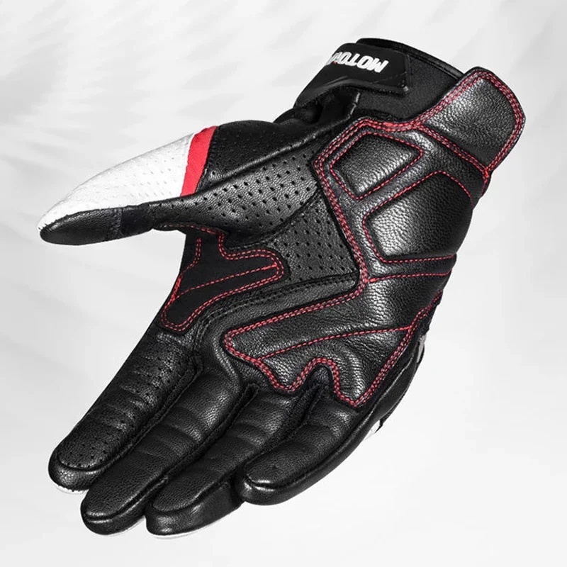 Echte leren motorhandschoenen  - Motorcycle Glove Knuckle recensie en prijs