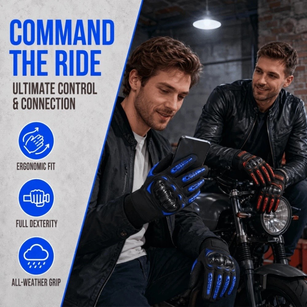 Slijtvaste motorhandschoenen m - Motorcycle Glove Knuckle recensie en prijs