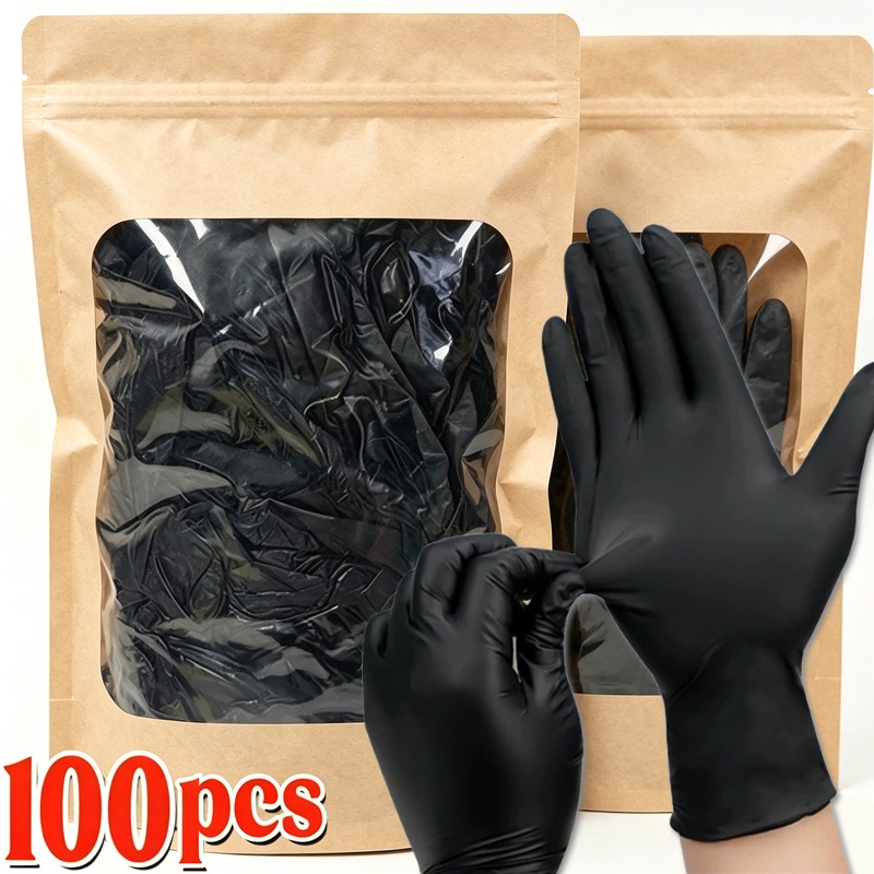 1/100 Stuks Wegwerp Zwarte Han - Latex Disposable Glove recensie en prijs